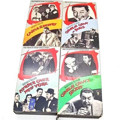 Charlie Chan's Collection Lot 4 VHS Video Tapes Warner Oland Sidney Toleroler | eBay