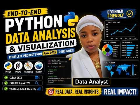 🐍 Python Data Analysis & Visualization Tutorial | End-to-End Data Analytics Project for Beginners