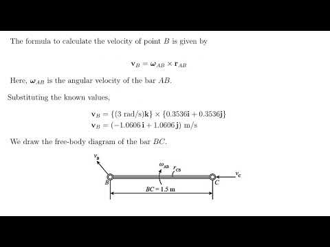16–59 The link AB has an angular velocity of 3 rads