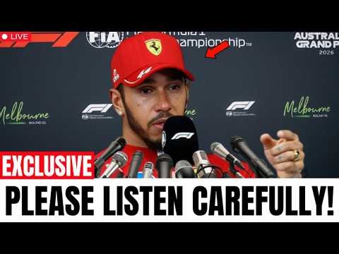 1 MINS AGO: Lewis Hamilton Breaks His Silence AND SHOCKED ENTIRE F1 GRID AFTER MIAMI HUGE CRASH!