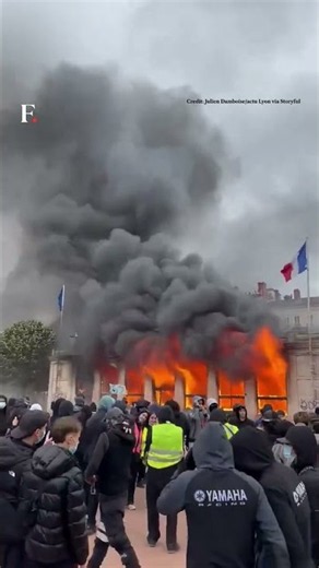 France Protests Turn Violent: Lyon Tourist Office Set Ablaze as Cost-of-Living Anger Explodes