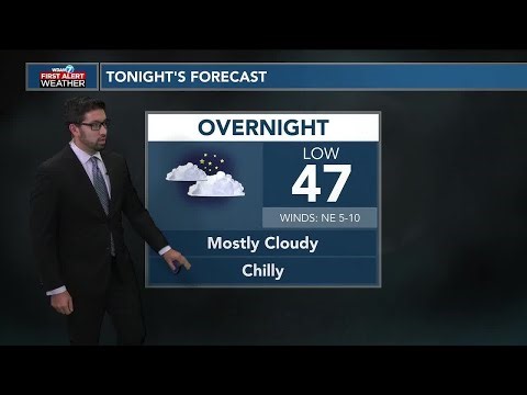 Chilly start to tomorrow morning, with temperatures increasing by the end of the week