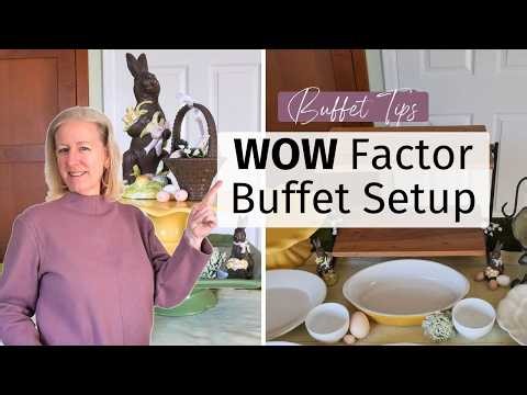 *EASY Easter Food Buffet Table & a Pretty Easter Table Setting