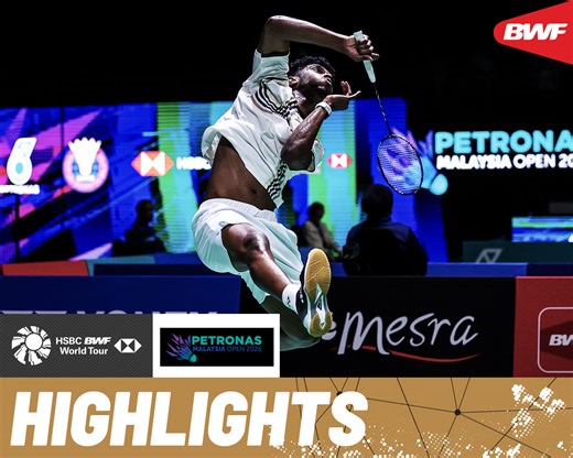 Ayush Shetty 🇮🇳 and Lee Zii Jia 🇲🇾 deliver powerful smashes and explosive rallies. #BWFWorldTour #MalaysiaOpen2026 | BWF — Badminton World Federation