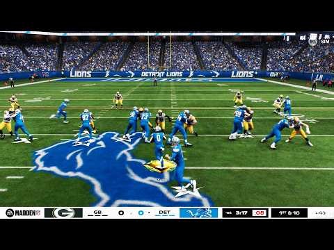 Madden NFL 27 - Green Bay Packers vs Detroit Lions - Gameplay (PS5 UHD) [4K60FPS]