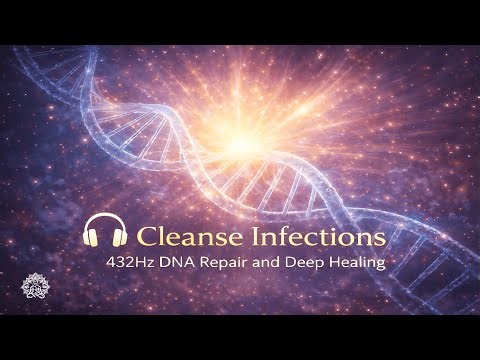 🎧 Cleanse Infections ✨ 432Hz DNA Repair and Deep Healing