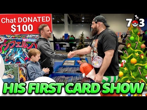 The YouTube Chat Helped Him Buy HIS FAVORITE CARDS | 703 Holiday Trade Show | Vendor POV