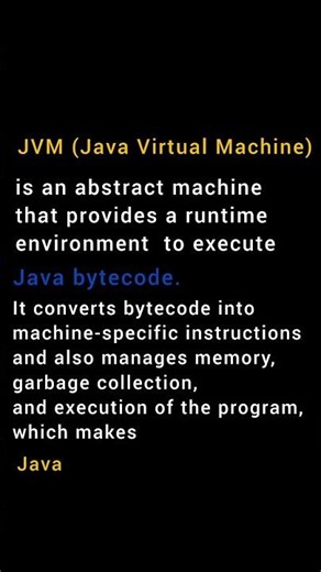 What is JVM? | Java Interview Question #3. #coding #programming #javainterview #java