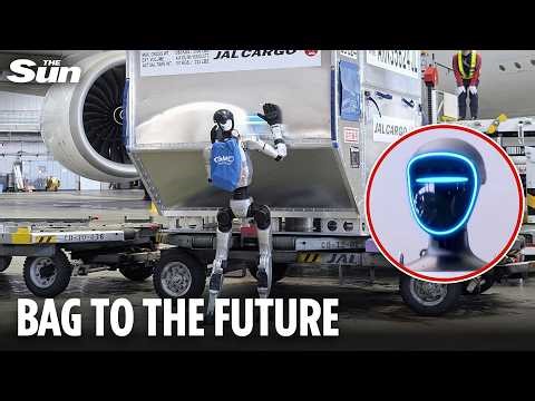 ROBOT baggage handlers deal with your luggage as airline trials humanoid crew