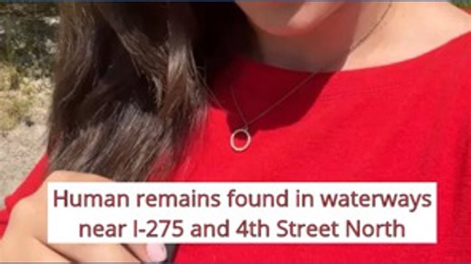 Unidentified human remains recovered by deputies near where missing USF student body was found