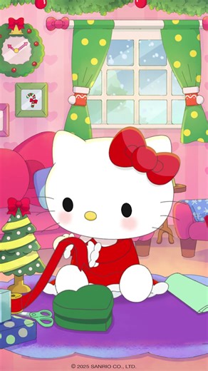 Wrap a gift with #HelloKitty 🎁🎀