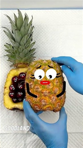 Goodland |There are grapes inside the pineapple 😂 #cartoon #doodles #animation #funny