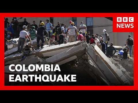 At least 132 killed in Colombia's largest earthquake in years | BBC News