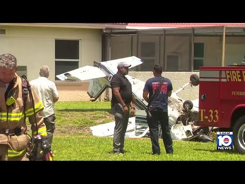 Authorities investigate after small plane crashes after departing from North Perry Airport