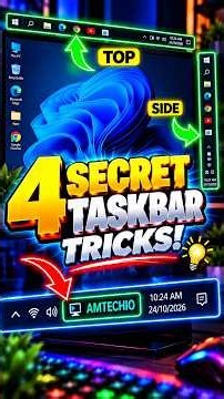 90% Log Nahi Jante Yeh Taskbar Settings! 🤫 PC Tips & Tricks