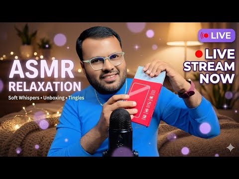 ASMR Live | Deep Relaxation & Sleep 💤 (Whispers, Mic Brushing, Tapping)