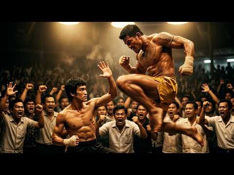 Undefeated Muay Thai Champion Picked a Man — Didn't Know It Was Bruce Lee, Everyone Booed Bruce
