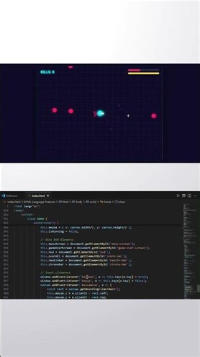 Building a Twin-Stick Shooter in HTML Canvas 👾 #gamedev #coding #javascript #webdevelopment