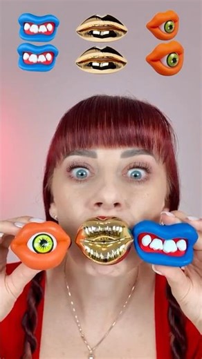 ASMR Jelly Lips Lollipops Emoji Eating #mukbang #eatingsounds