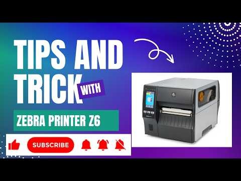zebraPrinter setup & user guide