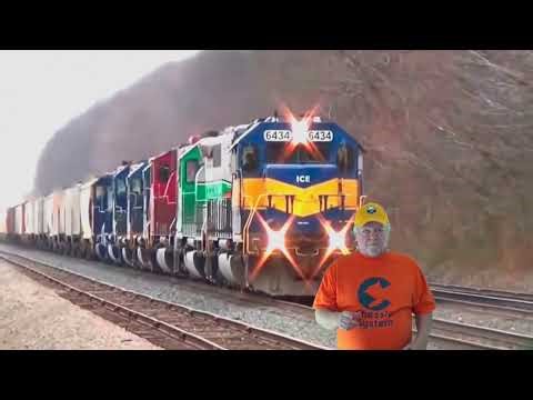 2 CSX Trains Meet! CSX Clinchfield Heritage Unit! Another Train Meet! Amtrak, CSX Tanker + Much More