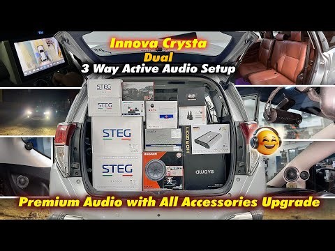 திருநெல்வேலி Innova Crysta Full Premium 💥 Build Dual 3-Way Active Audio Setup 🔥 Wt All Accessories