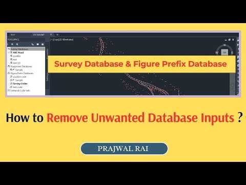 How to Remove Unwanted Survey Databases in Civil 3D | Survey Database & Figure Prefix Database