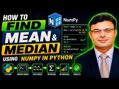 Find Mean & Median in Python Using NumPy | Easy Tutorial for Beginners
