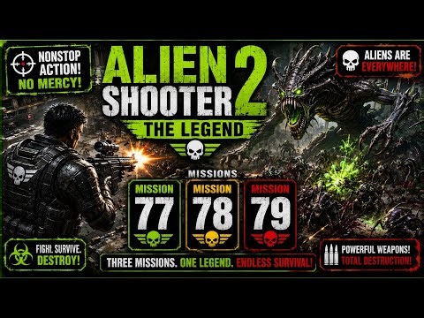 Alien Shooter 2 – The Legend | Mission 77, 78 & 79 Full Gameplay | Ultimate Alien Survival 👽💥