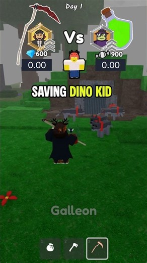 Vampire vs Witch - Which Halloween class saves Dino Kid FASTER? 🦖🧒| 99 Nights in the Forest