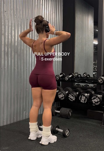 Full upper body (5 exercises) @DFYNE dc ALISSA❤️‍🔥 #gymgirl #girlswholift #gymtok #girlssupportgirls #motivation