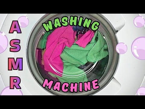 🫧 ASMR Washing Machine Sounds | Colorful Clothes Spinning in the Washer – Satisfying Laundry