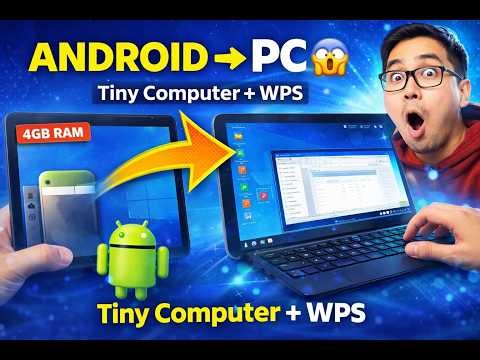 How to install WPS PC Level and Tiny Computer on Android Samsung Tab #wpsoffice #android #linux