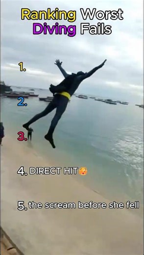 Ranking Worst Diving Fails😂 (They Get Worse)