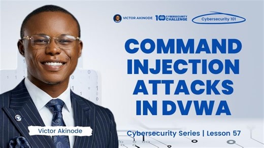LESSON 57: Command Injection Attacks in DVWA With Kali VirtualBox | Samson Aboh