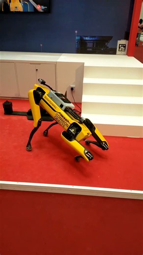 Robot dog a four-legged machine built to walk, run, and explore rough places like a real animal #dog