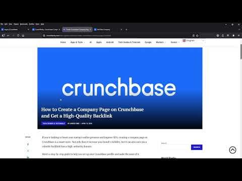 How To Create a Company Page on Crunchbase & Get Backlink (Step-by-Step 2026)