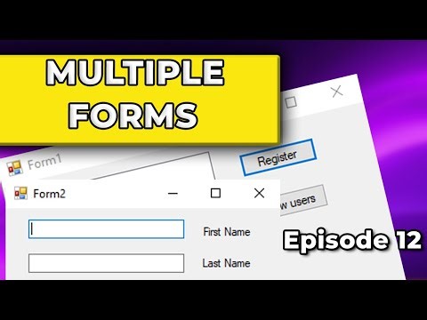Visual Basic Tutorial #12 | Multiple Forms & Passing Data Between Them