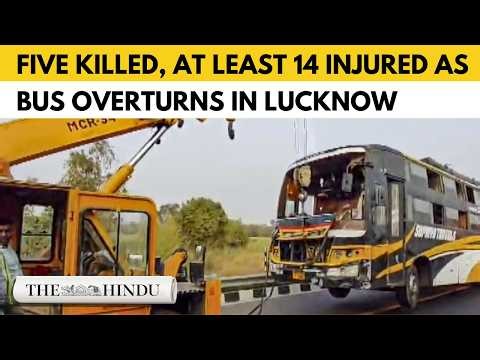 Double-decker bus accident in UP: Five killed, at least 14 injured as overturns