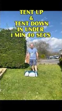 Fastest tent in the west (Wales) The 100 Second Tent Challenge #camping