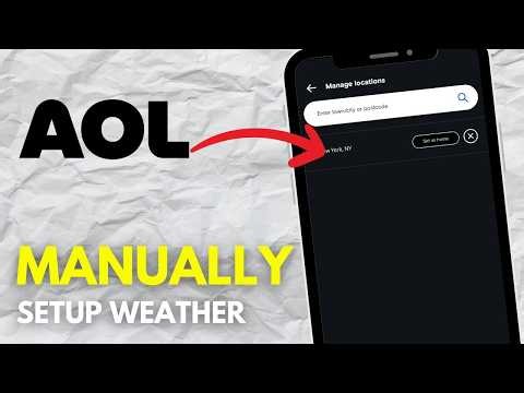 How To Manually Setup Weather In AOL (Full Guide)