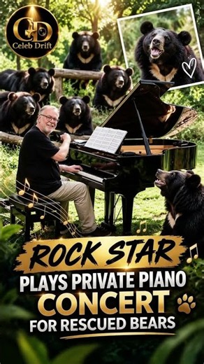 A heartwarming concert with an extraordinary audience! 🐻🎹❤️ Love for Nature | Subscribe for more