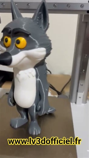 Le loup de intermarché en 3D ... #3d #lv3d #imprimante3d #impression3d