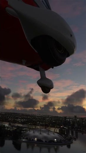 Aspen Way & The O2 at Night - Flight Design CTSL over London