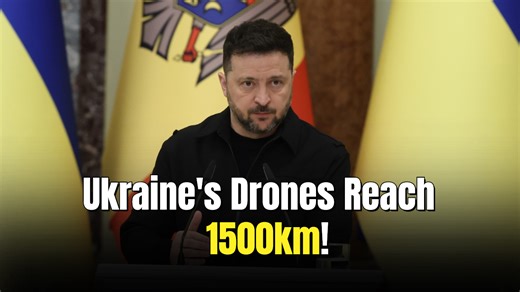 Zelenskyy announces record-breaking strike distance into Russia with plans to push it even farther