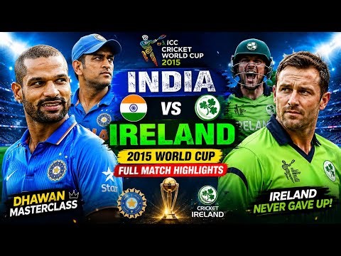 India vs Ireland 2015 World Cup Full Highlights