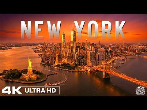 NYC 2026 4K 🌃 New York City Night Skyline, Times Square & Manhattan Lights