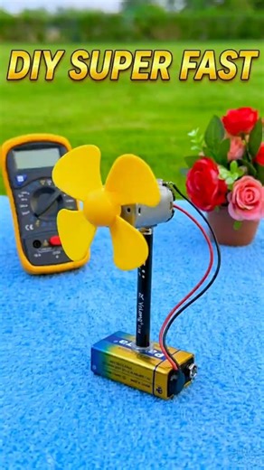 How to Make a FAST DIY Fan! 💨​DIY Turbo Fan using DC Motor 🔋#diyfan #superfan #fanproject