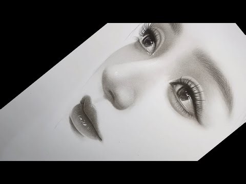 Learn How to Draw a Hyper Realistic Face Step by Step with Charcoal Pemcils