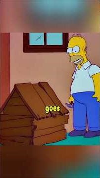 Homer build a doghouse #simpsons